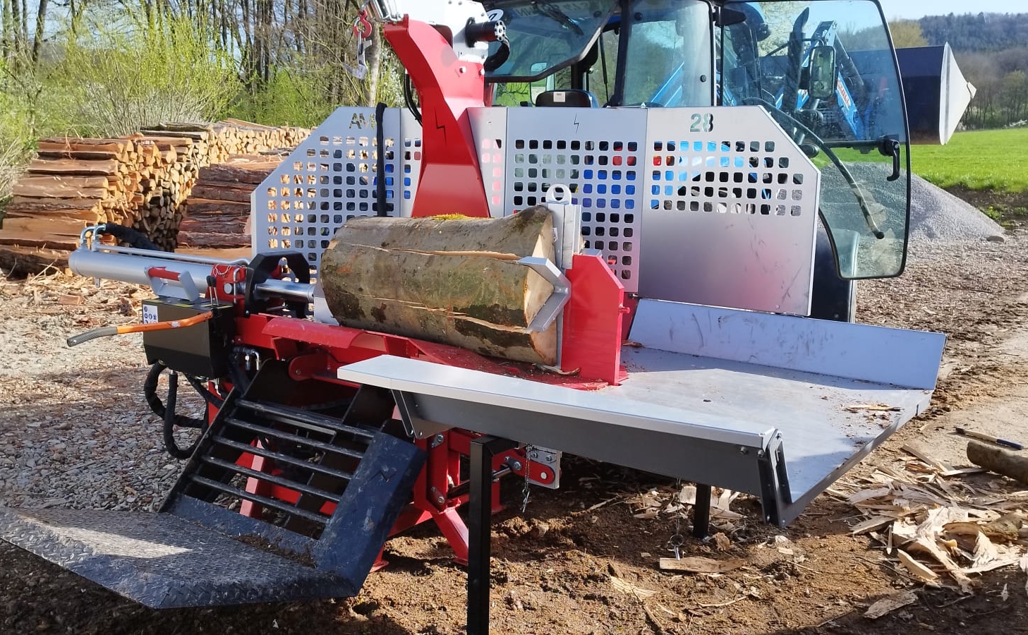 Professionelle Maschine im Einsatz